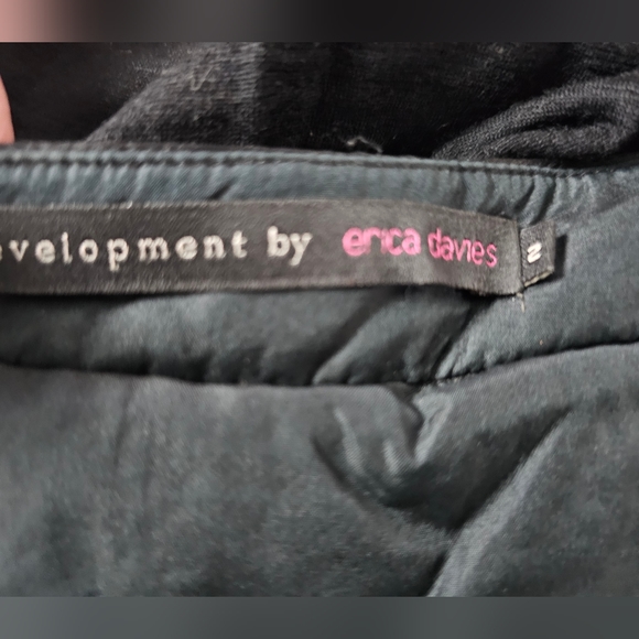 Development by Erica Davies Wool & Silk Embellished Top | Black | Size 2 - Picture 10 of 11